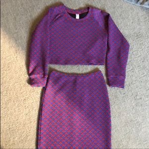 American Apparel Other - Long sleeve crop & skirt set American Apparel Other - Long sleeve crop & skirt set